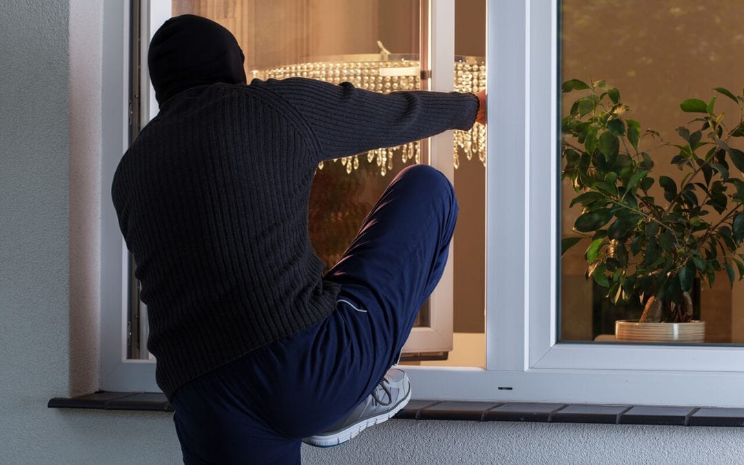 keep your home safe by locking windows and doors